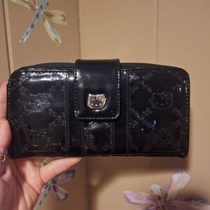 Loungefly Hello Kitty long black wallet